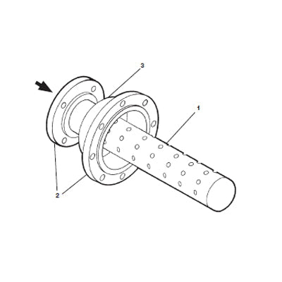 Spirax Sarco 65719, D12 Noise Attenuator Diffuser, 4 in MNPT x 12 in ANSI 150 Flange, Carbon Steel