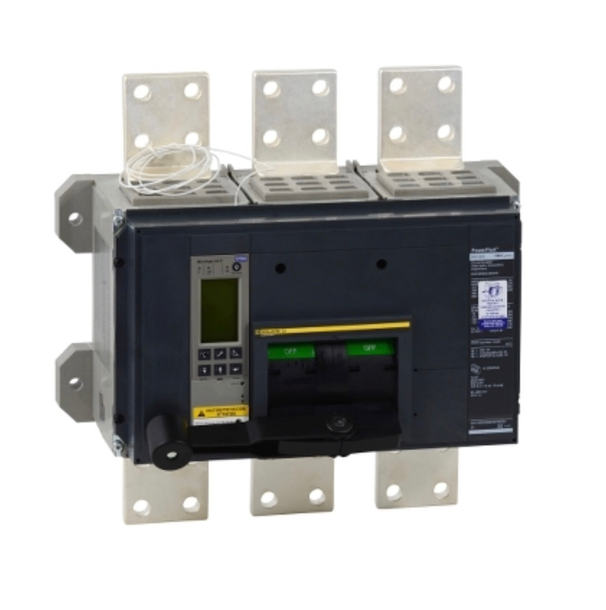 Circuit breaker, PowerPacT R, 2000A, 3 pole, 600VAC, 65kA, busbar, Micrologic 6.0P, 100%, modbus RKF36200CU64AE1