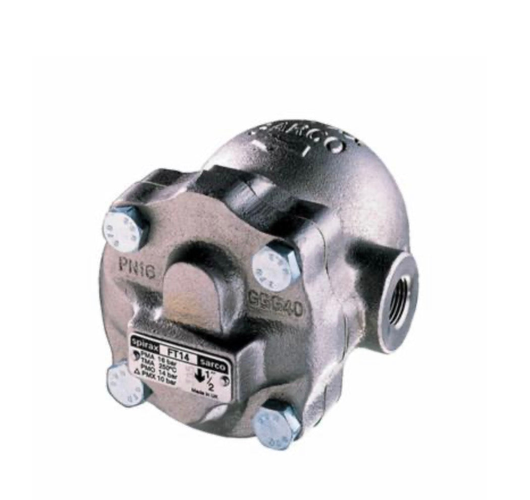 Spirax Sarco 1484061, CAS14 Drain Trap, 1/2 in, FNPT End Style, 6.4 in L, 145 psig, 316 Stainless Steel